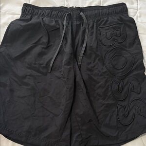 Boss Charcoal Swim Trunks